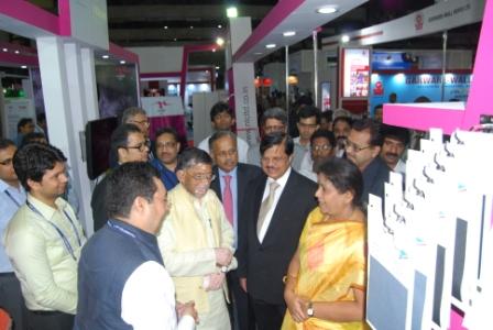 Inauguration of NTC Stall at Technotex, 2015 by Shri S. K Gangwar, Hon"ble Minister of State for Textiles and Smt. Gokula Indira, Minister of Textiles, Govt of Tamil Nadu in presence of Shri S. K Panda, IAS, Secretary ( Textiles), Govt. of India.